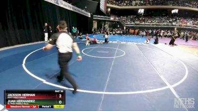 6A 132 lbs Quarterfinal - Jackson Herman, Katy Cinco Ranch vs Juan Hernandez, El Paso Pebble Hills