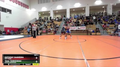 285 lbs Cons. Round 2 - Taha Yasihzadah, Rancho Bernardo vs Anthony Saavedra, San Ysidro