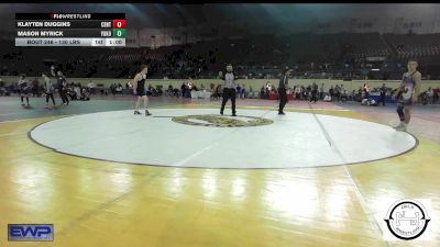 130 lbs Consolation - Klayten Duggins, Central Middle School vs Mason Myrick, Yukon