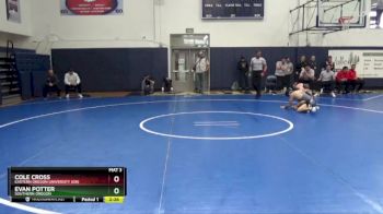141 lbs Champ. Round 1 - Evan Potter, Southern Oregon vs Cole Cross, Eastern Oregon University (OR)