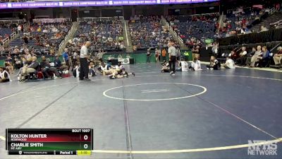 1A 113 lbs Quarterfinal - Kolton Hunter, Rosewood vs Charlie Smith, Mt Airy