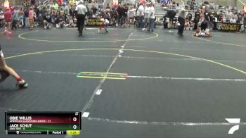 91 lbs Round 1 (6 Team) - Obie Willis, American Gladiators-Havoc vs Jace Schut, Ares Red