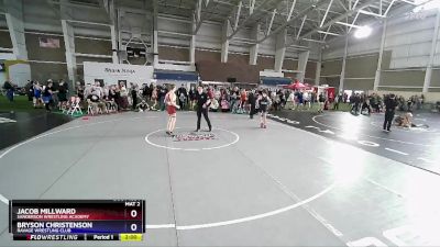 126 lbs Quarterfinal - Jacob Millward, Sanderson Wrestling Academy vs Bryson Christenson, Ravage Wrestling Club
