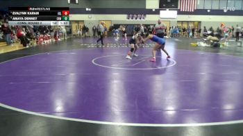 110 lbs Cons. Round 2 - Evalynn Karam, Iowa City Liberty vs Amaya Denney, Cedar Rapids Washington