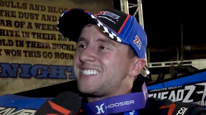 Logan Seavey Reacts After Winning USAC Sprints Top Gun Finale At Macon