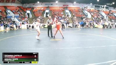 110 lbs Quarterfinal - Tatianna Castillo, Michigan Premier vs Brenna White, Gabriel Richard