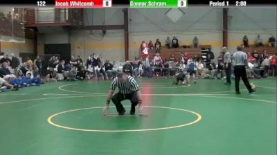 132 lbs round1 Connor Schram vs. Jacob Whitman