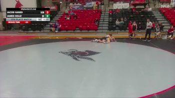197 lbs 5th Place Match - James Soliz, Quincy vs Jacob Hanes, University Of Central Missouri