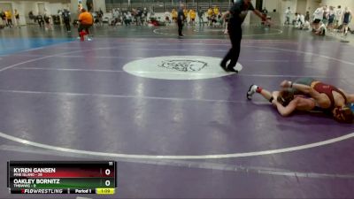 135 lbs Quarterfinals (8 Team) - Kyren Gansen, Pine Island vs Oakley Bornitz, TMBWWG