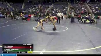 3A 126 lbs Cons. Round 3 - Luc Young, Terry Sanford vs Gunner Marshall, East Henderson