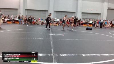 155 lbs Round 1 (10 Team) - Nathaniel Park, Level Up vs Sawyer Johnson, Georgia United Red