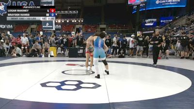 132 lbs Cons. Sub-rd Of 32 - Logan Makiney, Illinois vs Brayden Hawes, Minnesota