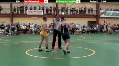 170 lbs round2 Cody Wiercioch Cannon Mac vs. Anthony McCLaughlin