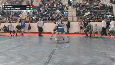 160_B lbs Quarterfinal - Beau Hall, Athens vs Colton Stillwagon, Laurel