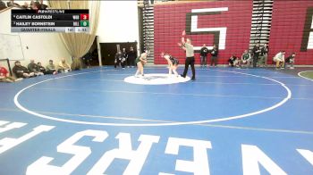 126 lbs Quarterfinal - Caitlin Castoldi, Woburn vs Hailey Bornstein, Billerica