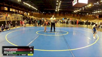 92 lbs Round 1 - Beau Auzenne, Team Barracuda vs Usmon Ulmasov, Caveman Wrestling Club