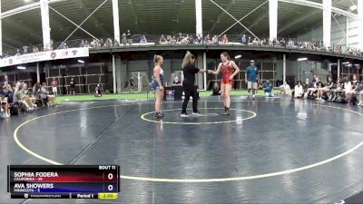 136 lbs Round 4 (6 Team) - Sophia Fodera, California vs Ava Showers, Minnesota