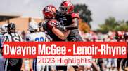 Dwayne McGee Lenoir-Rhyne Football Highlights | 2023 SAC Football
