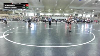 135 lbs Champ. Round 1 - Kyson Cornwall, Williamson Co Wrestling Club vs Noah Gerard, GroundZero