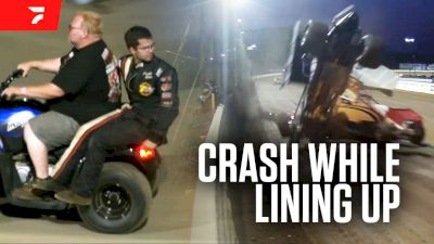 Freddie Rahmer Flips In A Bizarre Pre-Race Mishap At Port Royal Speedway