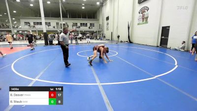 140 lbs Rr Rnd 1 - Blake Deaver, Penn Manor vs Benny Staub, Hatboro-Horsham Wrestling Club