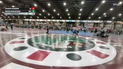 144 lbs Semifinal - Regan Gustafson, Stanley Wrestling Club vs Chance Wagner, Badlands Brawlers