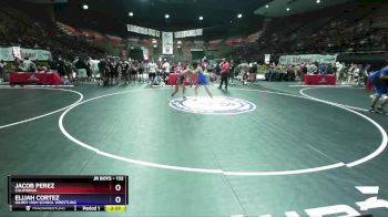 132 lbs Semifinal - Jacob Perez, California vs Elijah Cortez, Gilroy High School Wrestling