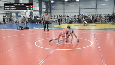 84 lbs Round 2 - 10:30am Friday - Owen Runge, Minnesota Funky Singlets vs Miles Kincaid, Nauman Green
