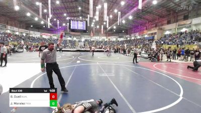 69 lbs Quarterfinal - Brody Duell, Burlington Youth Wrestling vs Jaxson Moralez, Pirates