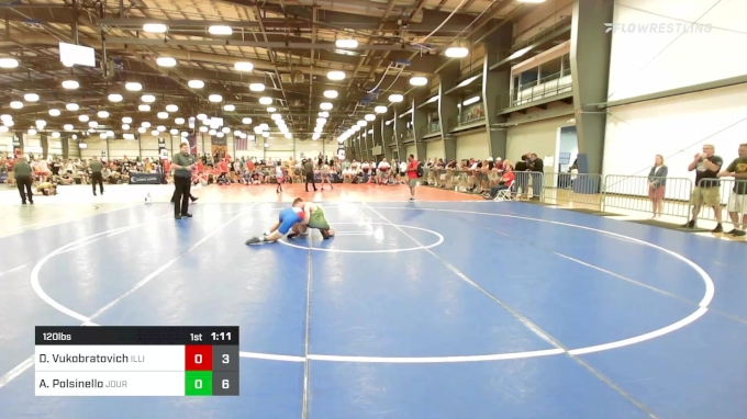 120 lbs Rr Rnd 1 - David Vukobratovich, Illinois Cornstars Gold vs Alex ...