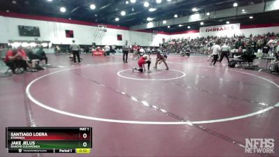 150 lbs Cons. Round 2 - Santiago Loera, Etiwanda vs Jake Jelus, Rancho Cucamonga