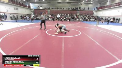 138 lbs Cons. Round 2 - Karson Rosenthal, Blue Ridge vs Lejon Bundang, Mica Mountain