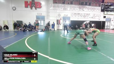 105 lbs Champ. Round 3 - Bella`Rose Rubalcaba, Schurr vs Ezlie Valadez, Porterville