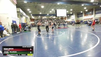 132 lbs Champ. Round 2 - Sean Gross, Chaminade vs Angel Villegas, La Habra