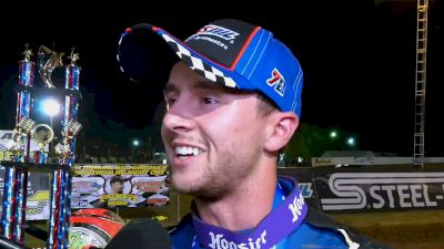 Logan Seavey Reacts After Friday USAC Sprintacular Win At Lincoln Park Speedway