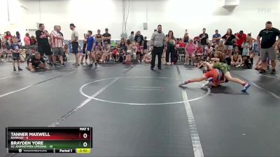 88 lbs Round 5 (6 Team) - Brayden Yore, U2 Journeymen Uprising vs Tanner Maxwell, Rampage