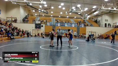 106 lbs Quarterfinal - Kiah Worthington, Newberg vs Jacob Morris, Sherwood