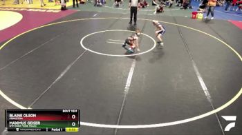 55 lbs Quarterfinal - Blaine Olson, Princeton vs Maximus Geiser, NYM (New York Mills)