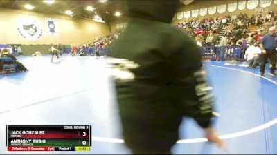 144 lbs Cons. Round 3 - Anthony Rubio, Arroyo Grande vs Jack Gonzalez, Merced