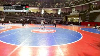 120-2A Champ. Round 1 - Hayden Green, Murray County vs Sawyer Brown, Hart County