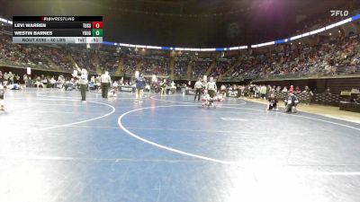 40 lbs Quarterfinal - Levi Warren, Tussey Mountain vs Westin Barnes, Yough