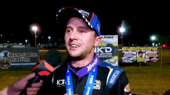 Logan Seavey Reacts After Sweeping USAC Bill Gardner Sprintacular At Lincoln Park