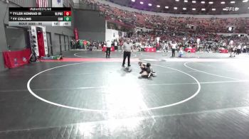 66 lbs Cons. Round 5 - Tyler Konrad Iii, Wilmot Jr. Panthers Wrestling Club vs Ty Collins, Campbellsport