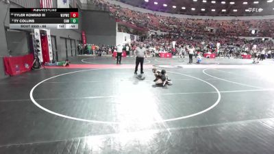66 lbs Cons. Round 5 - Tyler Konrad Iii, Wilmot Jr. Panthers Wrestling Club vs Ty Collins, Campbellsport