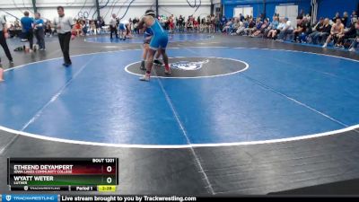 Silver 184 lbs Cons. Semi - Etheend Deyampert, Iowa Lakes Community College vs Wyatt Weter, Luther