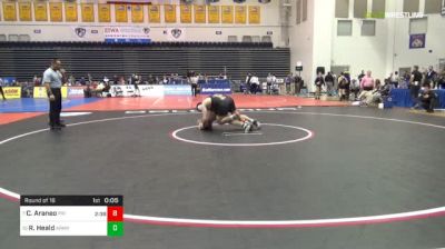 285 lbs Round of 16 - Christian Araneo, Princeton vs Robert Heald, Army