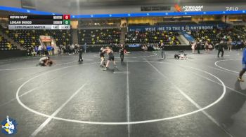 190 lbs 13th Place Match - Kevin May, Lombard (Montini) vs Logan Biggs, New Lenox (Lincoln-Way West)