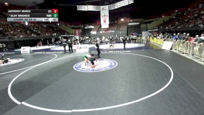 96 lbs Champ. Rd Of 32 - Eloy Briones, Poway Wrestling vs Anthony Nunez, SilvaBack Training Center
