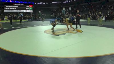 120 lbs Round Of 32 - Svea Gonzalez, Benicia (NC) vs Chloe Pearce, Rancho Bernardo (SD)