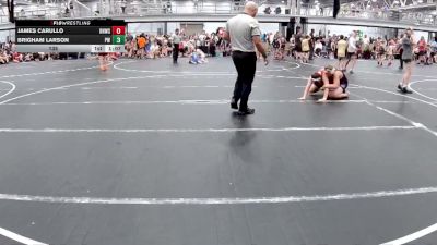 135 lbs Round 4 (8 Team) - James Carullo, RedNose WS vs Brigham Larson, Prestige Worldwide
